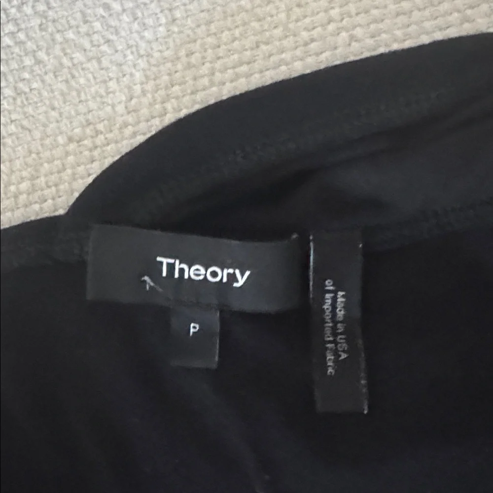 Theory Black Off-Shoulder Tshirt - Picture 3 of 4
